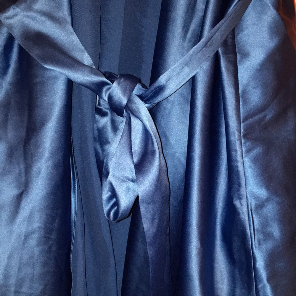 Teal Blue and Black Women's Robe & Chemise Lounge Set Woman’s Size 3X Plus Size - Picture 12 of 16